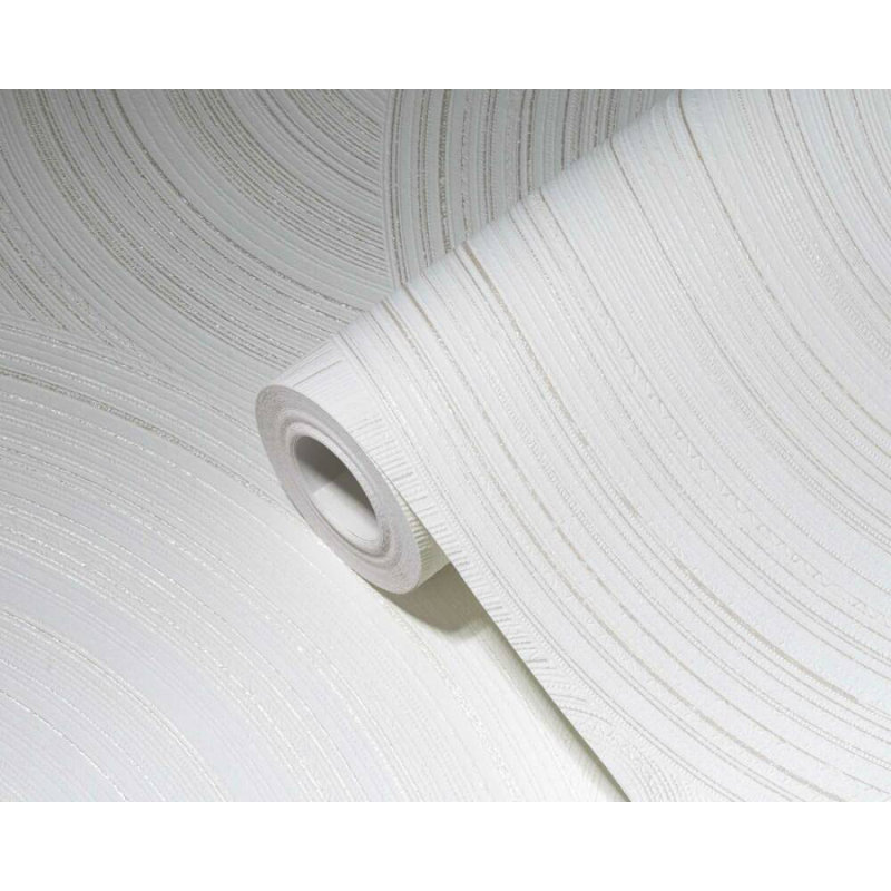 Geometric Double Roll, White