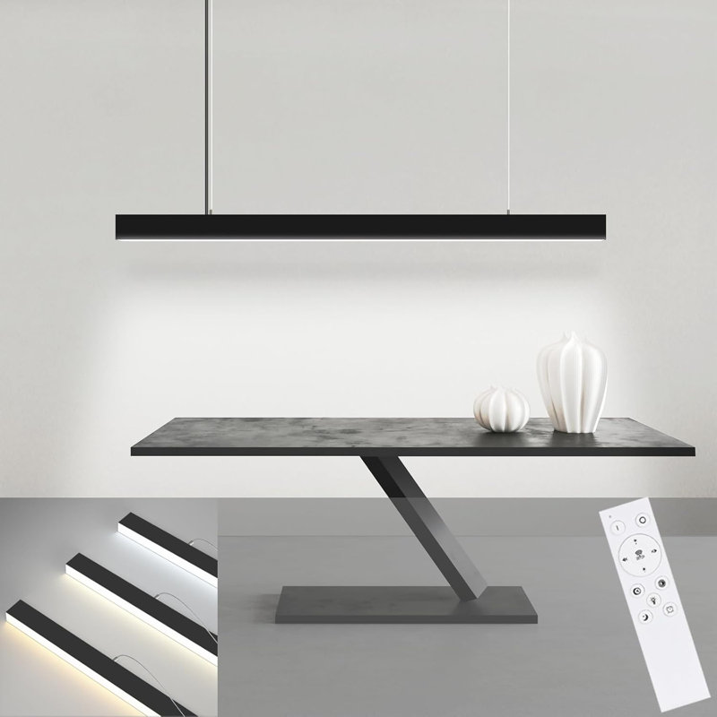- Light Matte Black LED Pendant