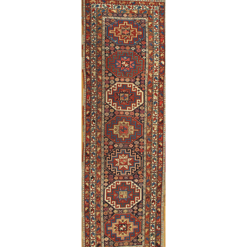 Kazak One-of-a-Kind 3'5" X 11'2" Area Rug