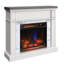 Foyer électrique duraflame, blanc brillant