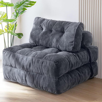 Canapé-lit pliant, fauteuil convertible avec oreiller