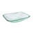 Modern Rectangular Tempered Glass Above-Counter Bathroom Vessel Sink with Pop-Up Drain