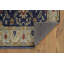 Tapis décoratif bleu marine et ivoire Eutizio-1874212845