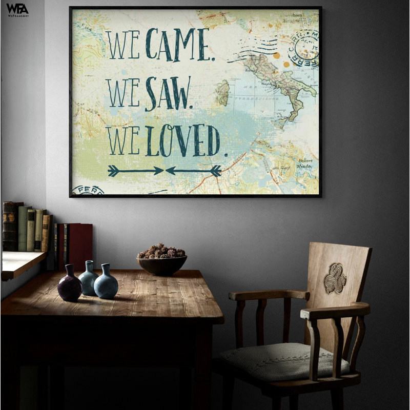 Map Sentiments III V2 By Katie Pertiet, Rustic Travel Lover Gift Idea, World Travel Poster, Large Boyfriend Gift Idea Poster Print