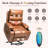 Geier PU Upholstered Heated Massage Chair,Lift Assistance-1959664053
