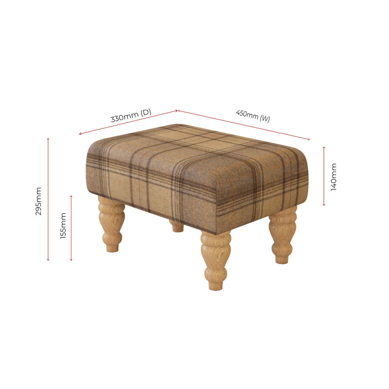 Manufactured Wood Accent Stool, Natural