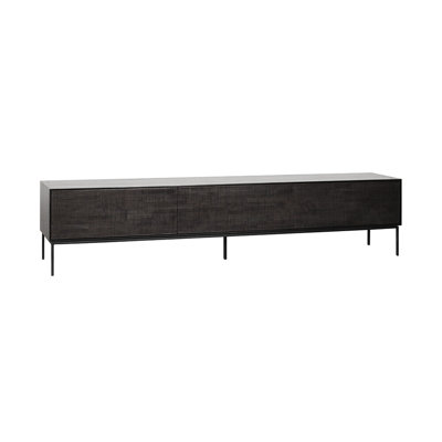 Grooves Solid Wood TV Stand