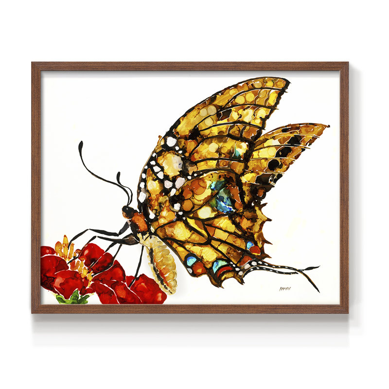 Wings II -Framed Print - Restickable, Noyer, H 11 po x l 14 po