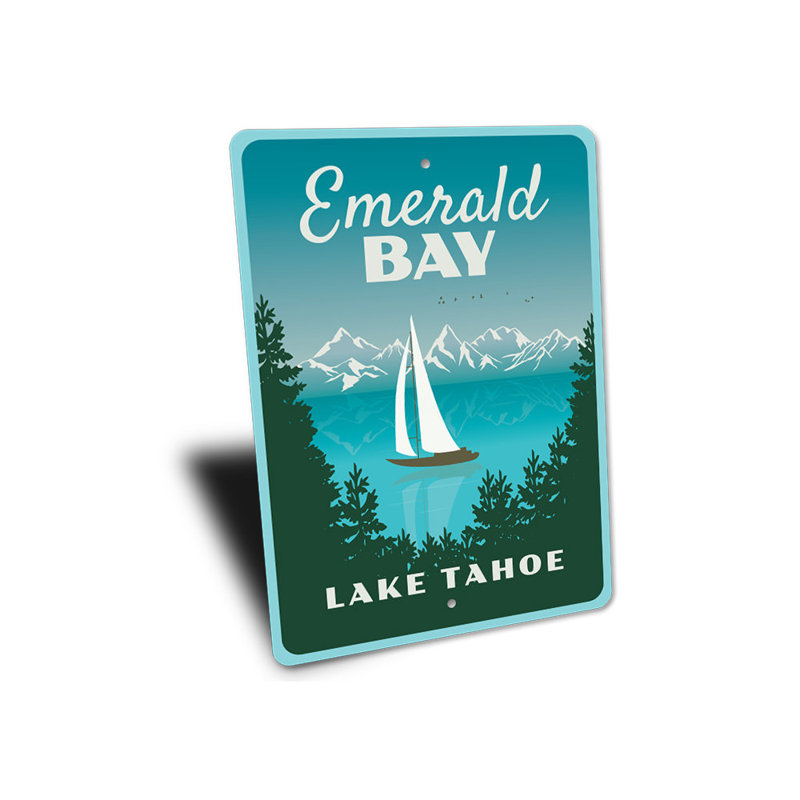 Plaque en aluminium Emerald Bay, H 14 po x l 10 po x P 0,04 po