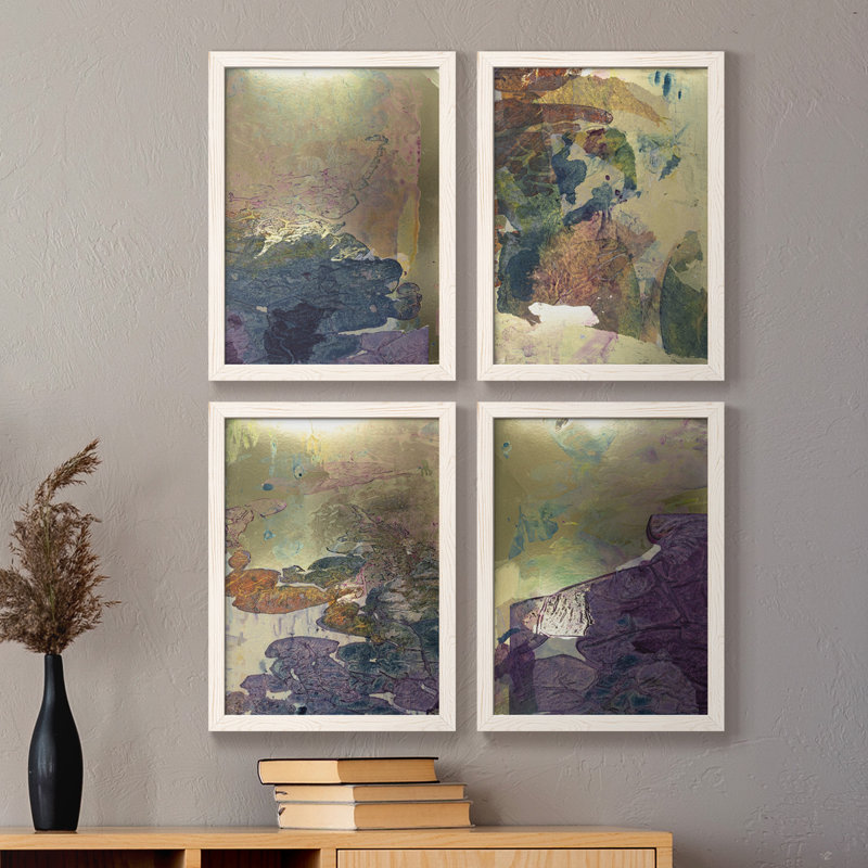 «Monet's Landscape I», toile encadrée de qualité supérieure - prête à être accrochée, H 43,5 po x l 31,5 po x P 1 po, Blanc