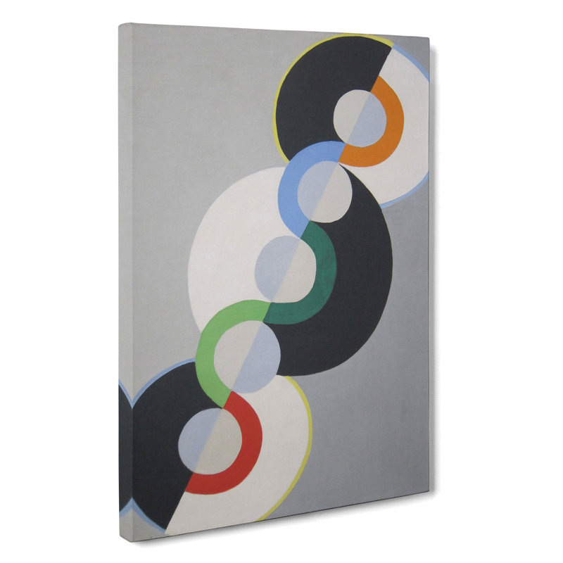 Endless Rhythm by Robert Delaunay - Wrapped Canvas Painting, 50cm H x 35cm W x 3cm D