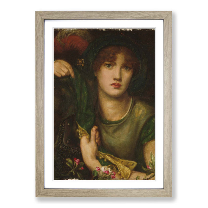 Dante Gabriel Rossetti - Single Picture Frame Painting, Oak