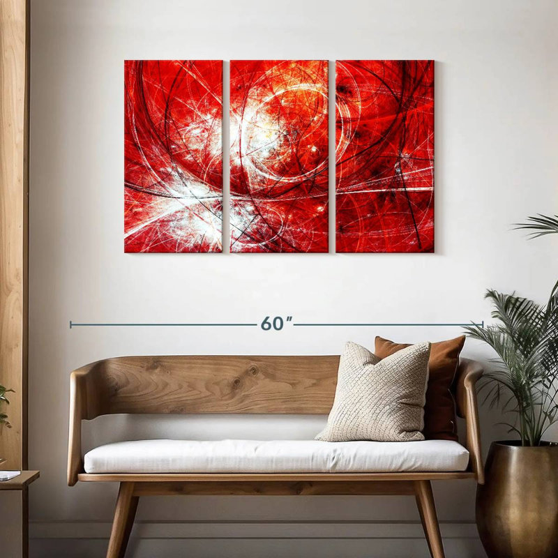 Avery Crimson Universe Abstract, H 28 po x l 45 po