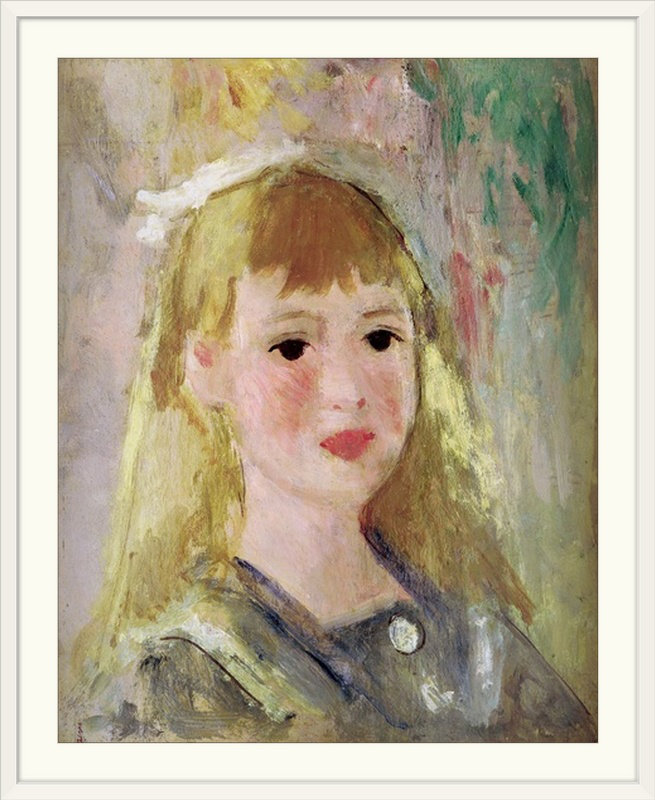 « lucie berard » par pierre-auguste renoir, reproduction d’art, H 20 po x l 16 po x P 1,5 po, Toile
