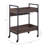 Jerrick Walnut & Black Finish Serving Cart