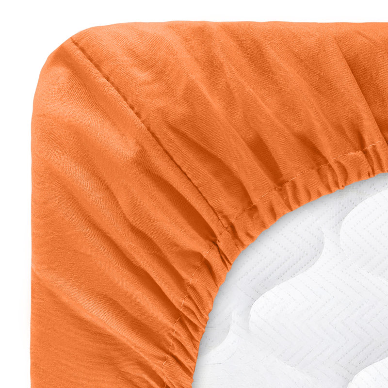 Ensemble de draps en microfibre brossée Series 1200, Ensemble de draps pour lit simple + 1 drap-housse, Rouille