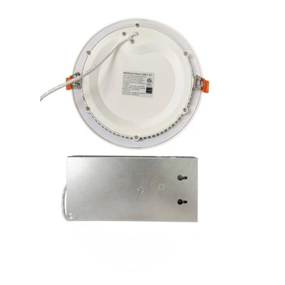 Luminaire encastré DEL ultramince intégré E2 Lighting 6 po Gen 1 avec batterie de secours, puissance et température de couleur sélectionnables
