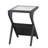 Metivier Solid Mango Wood End Table, Black-226304749