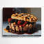 Art mural en métal noir Desserts-736934055