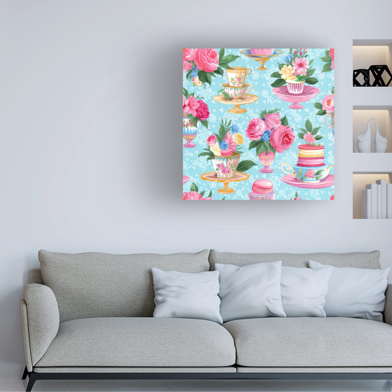 Art sur toile Jess Stempel Tea Party, H 24 po x l 24 po