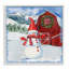 «Frosty Barn Snowman», estampe numérique, conception de Paul Brent-270077313-270077312