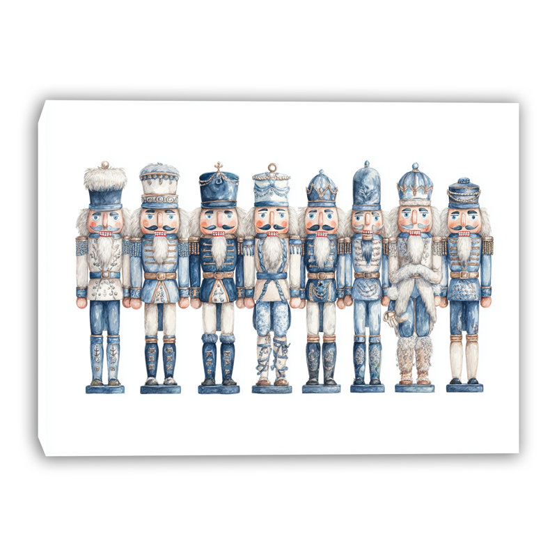 Art mural sur toile bleu "Casse-noisette", 36 po x 48 po