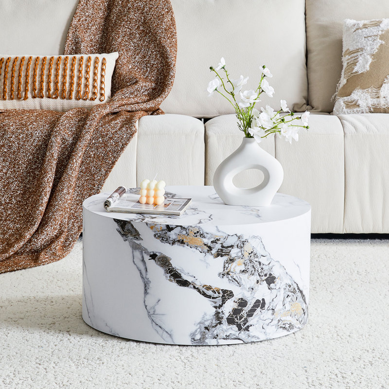 Table basse MarbleTexture, Blanc
