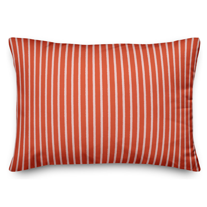 Coussin Stripes, Rouge
