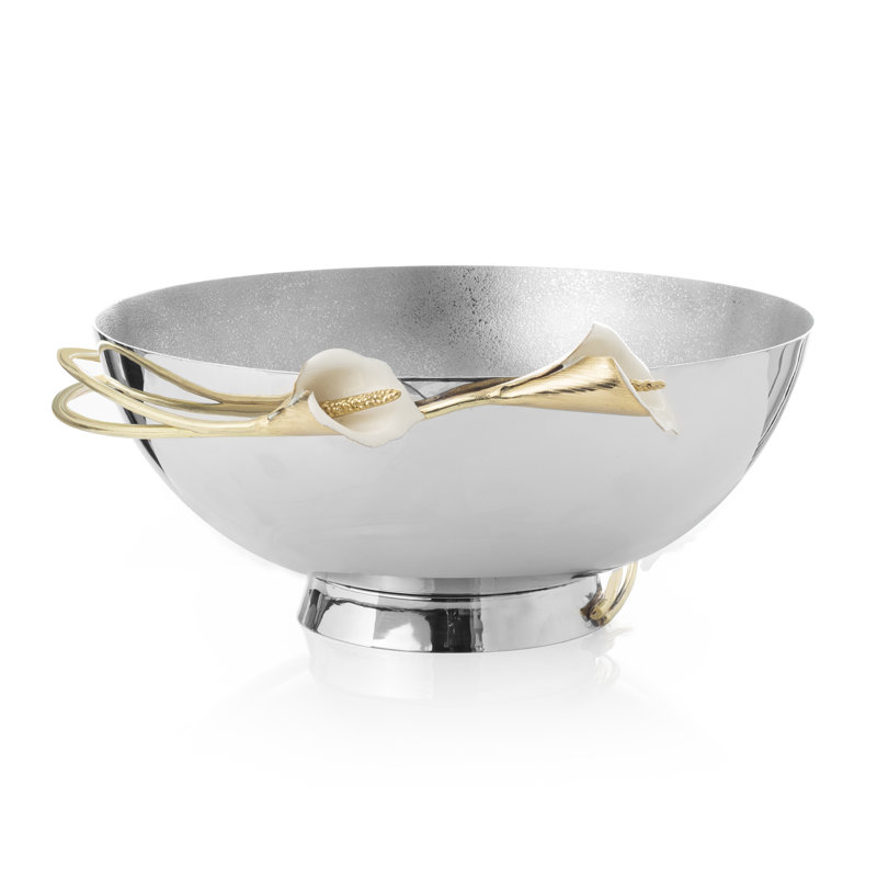 Calla Lily Bowl, 6" H x 12.75" W x 13.75" D
