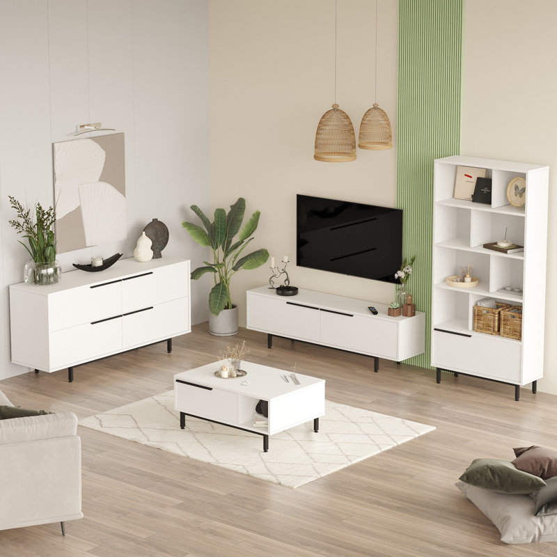 Ensemble de meubles de salon, Blanc