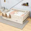 Lit en bois avec bibliothèque et lit gigogne simple TG-130036238-130036234