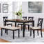 Ensemble de 4 chaises de salle à manger avec siège rembourré-278800672-278800673