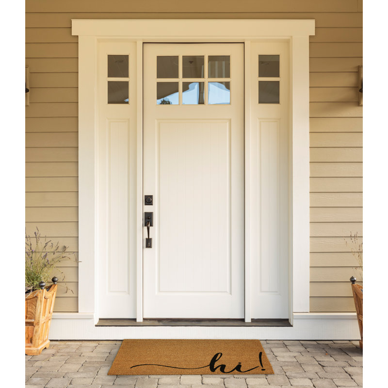Salut! Tapis d'entrée antidérapant 30 po x 18 po