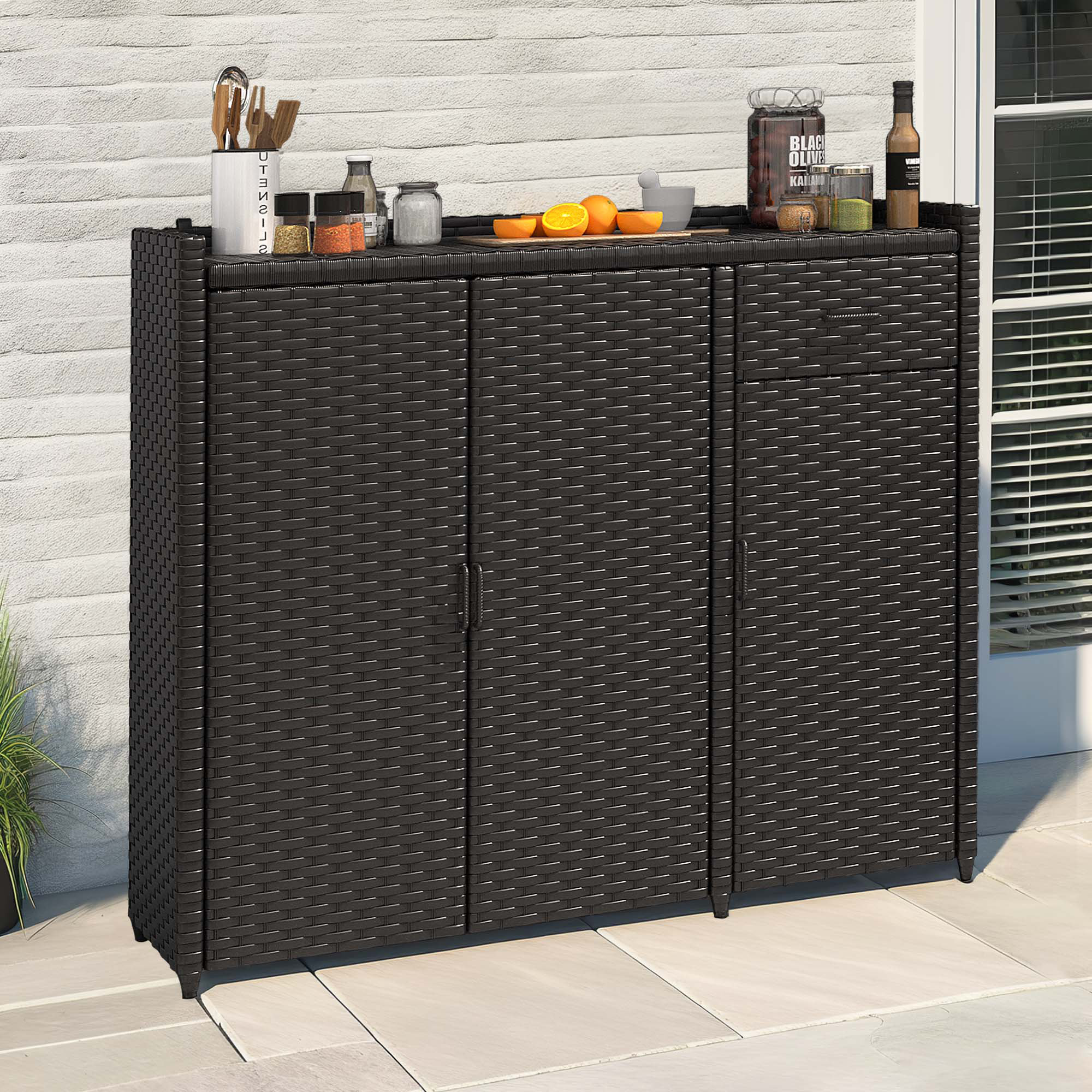 Latitude Run® Armoire de rangement extérieure Latitude Run® et ...