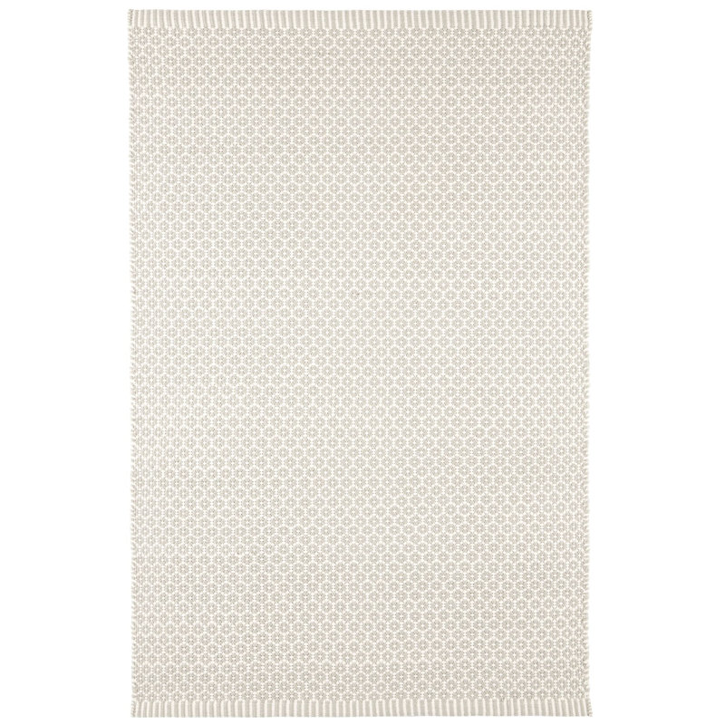 Tapis d'intérieur / extérieur tissé à la main Finn Platinum, Rectangulaire 2 pi x 3 pi