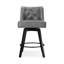 Tabouret de comptoir pivotant de 25,98 po Bianny-509784039