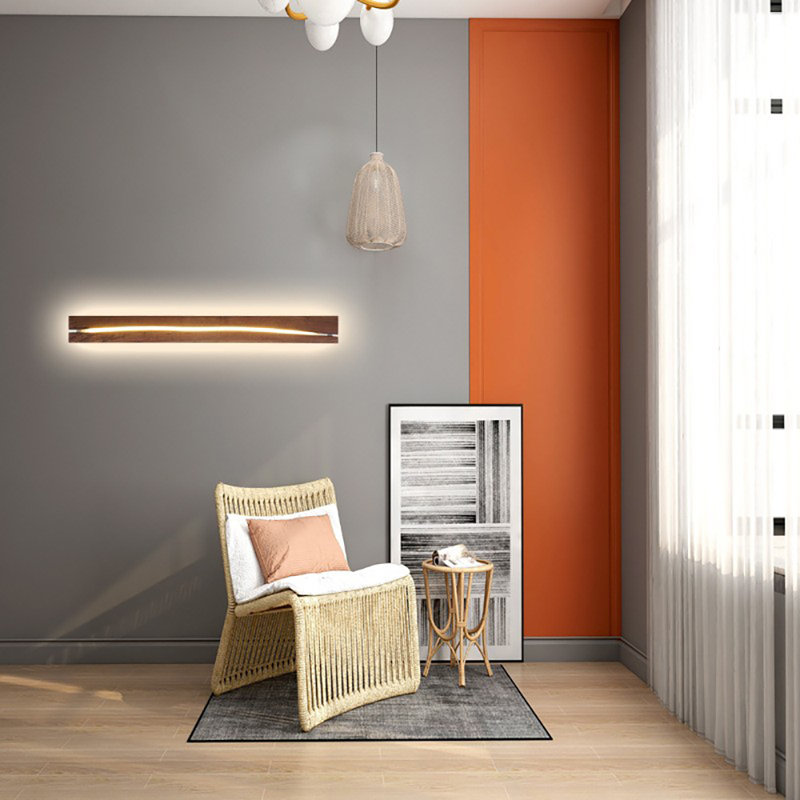 LED Flush Mounted Sconce, 36.5'' H x 5'' W x 2'' D