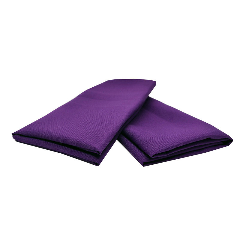 Nowayton Polyester Solid Colour Square Napkin, Purple