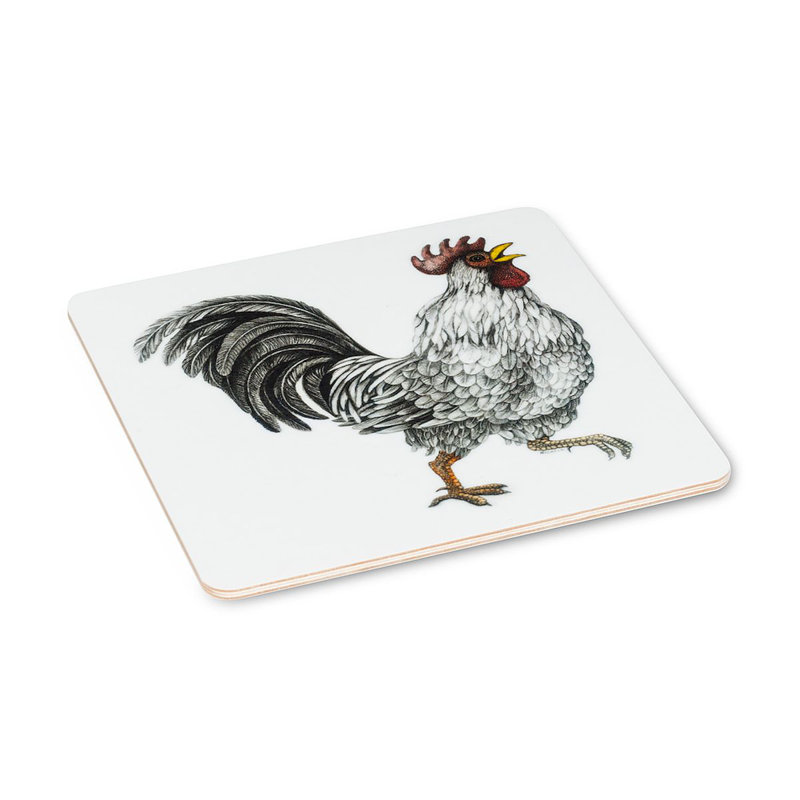 Ensemble de 6 sous-verres Ralph Rooster