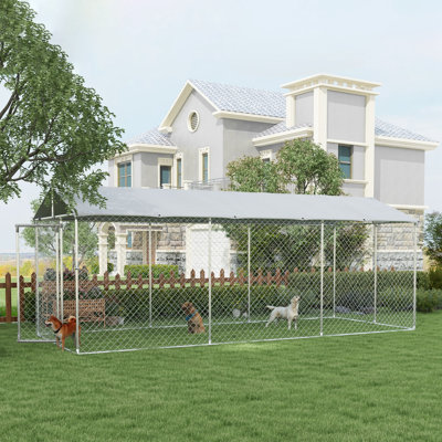 Galvanized Steel Yard Kennel With Door