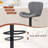 Adjustable Bar Stool With Footrest, 360° Swivel Metal Counter Stool,Set Of 2-1090610836