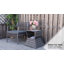 Nantan Rattan Outdoor Coffee Table with Umbrella Hole Grey