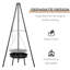 Dakota Fields Chalres 81.5cm W Portable Charcoal Grill
