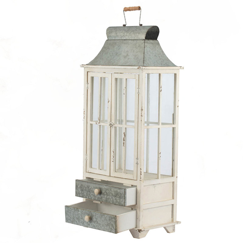 Lanterne de bougie en bois décorative, porte-lanterne ouragan
