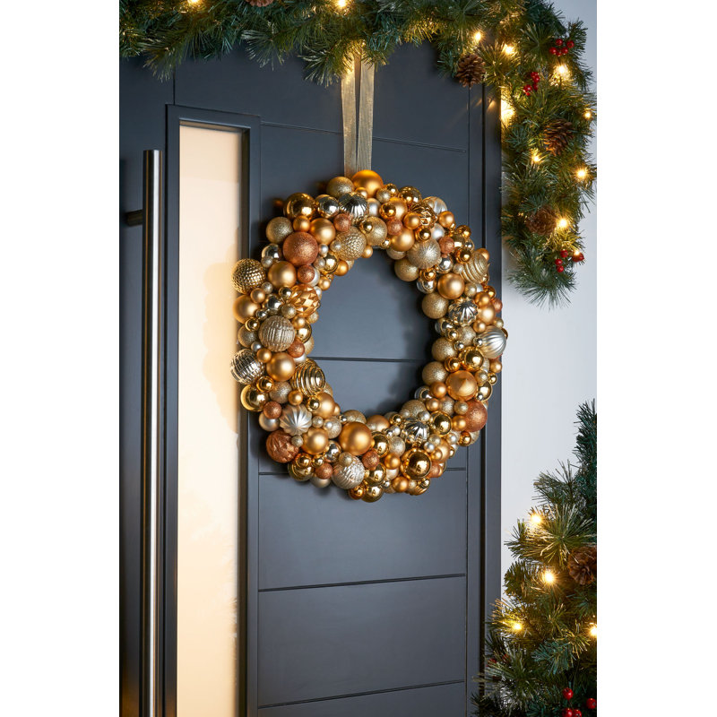 60cm Wreath, Gold