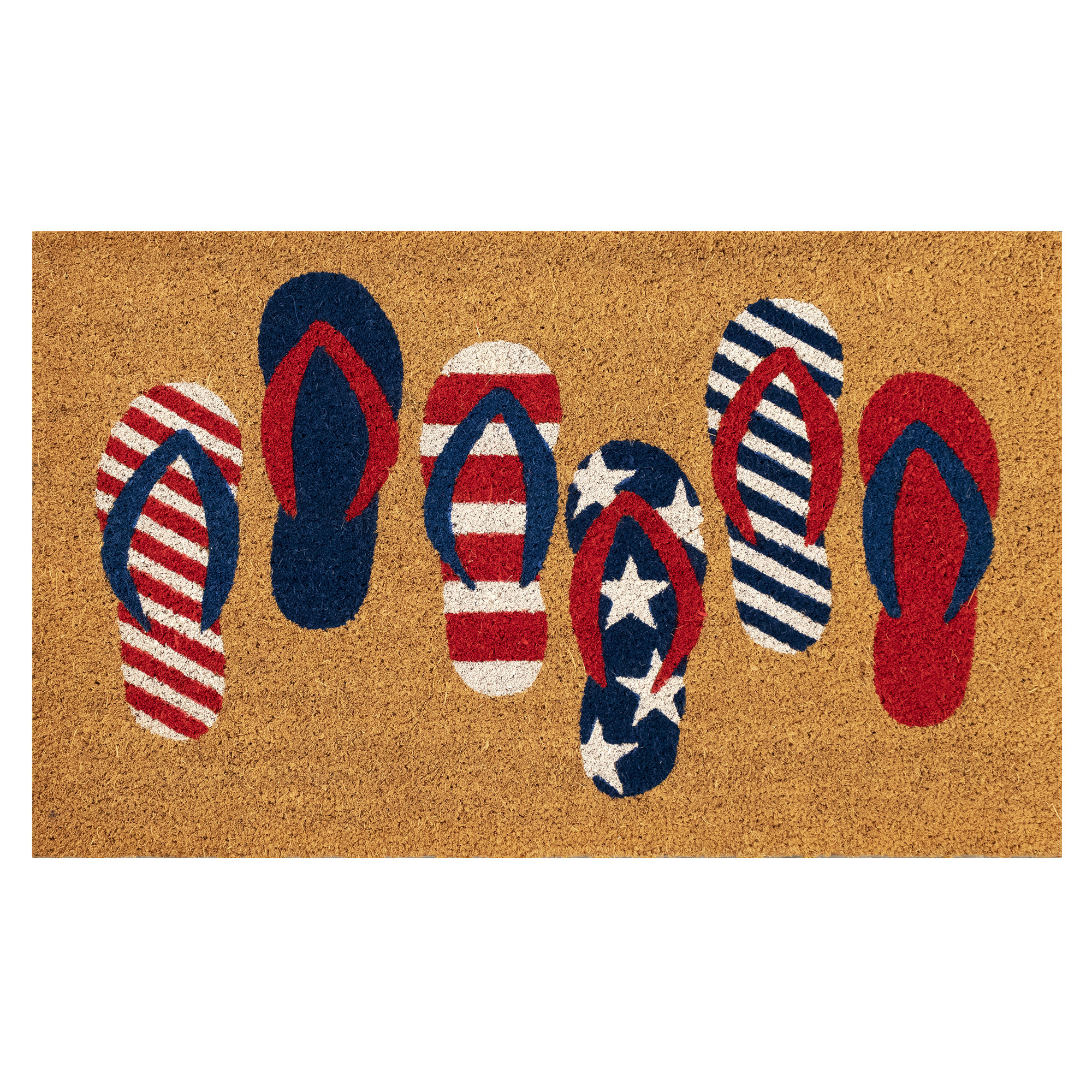 Cracraft Non-Slip Independence Day Doormat, Rectangle 2' x 3'