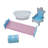 Teamson Kids Dreamland Castle Wooden 2-pc. Vanity Table & Stool with Mirror and Doll Accessories for Pretend Play-107375230