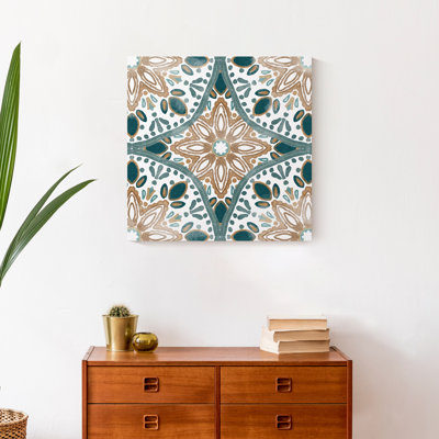 «Faded Medallion», peinture sur toile sans cadre