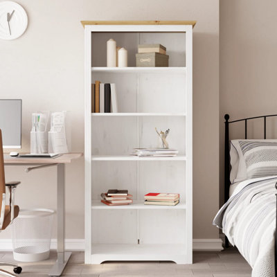 Bodo Bookcase "BODO" 82x40x173 cm Solid Wood Pine 5-Tier