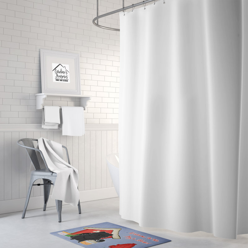 Tapis pour salle de bain Dog House, Noir